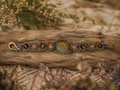 Flower of life bracelet with tiger eyes stones